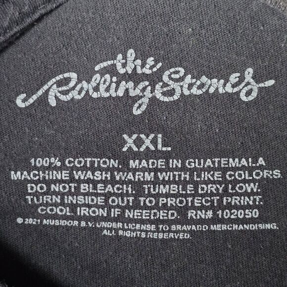 The Rolling Stones North American 70s 1975 Us‎ Tour T Shirt Black Size XXL - Picture 8 of 15